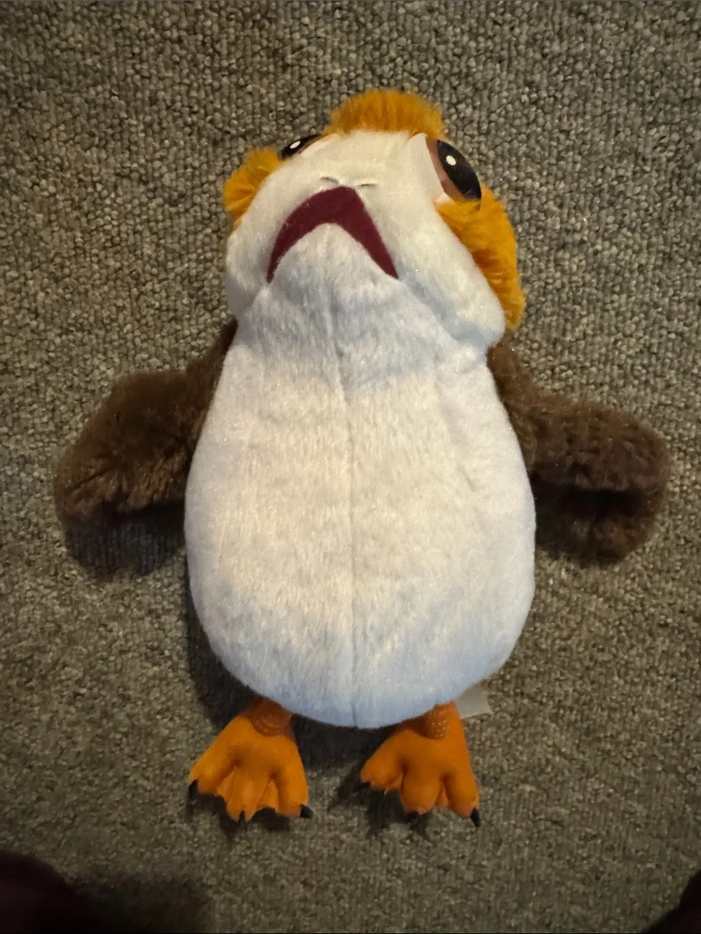 Star Wars Plush White, Brown & Orange Soft Porg